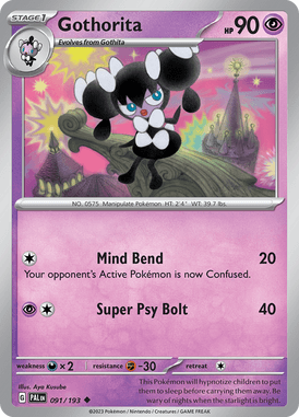 Paldea Evolved - 091/193 - Gothorita - Pokemon kaarten Kopen - LuiopZondag TCG Store Assen
