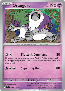 Paldea Evolved - 094/193 - Oranguru - Pokemon kaarten Kopen - LuiopZondag TCG Store Assen