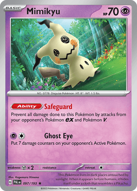 Paldea Evolved - 097/193 - Mimikyu - Pokemon kaarten Kopen - LuiopZondag TCG Store Assen