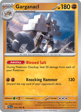 Paldea Evolved - 123/193 - Garganacl - Pokemon kaarten Kopen - LuiopZondag TCG Store Assen