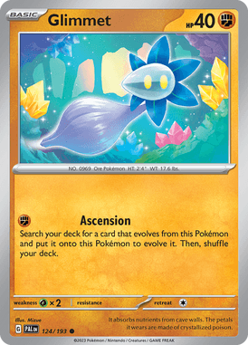 Paldea Evolved - 124/193 - Glimmet - Pokemon kaarten Kopen - LuiopZondag TCG Store Assen