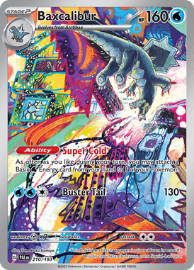 Paldea Evolved - 210/193 - Baxcalibur - Pokemon kaarten Kopen - LuiopZondag TCG Store Assen