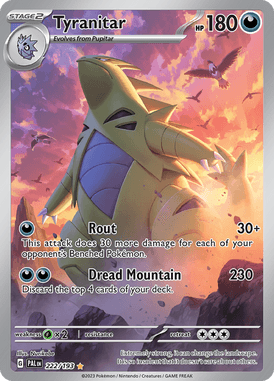 Paldea Evolved - 222/193 - Tyranitar - Pokemon kaarten Kopen - LuiopZondag TCG Store Assen