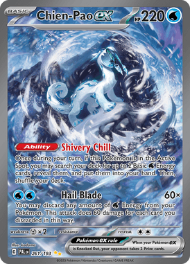 Paldea Evolved - 261/193 - Chien-Pao  - Pokemon kaarten Kopen - LuiopZondag TCG Store Assenex