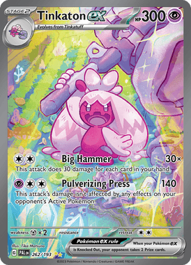 Paldea Evolved - 262/193 - Tinkaton ex - Pokemon kaarten Kopen - LuiopZondag TCG Store Assen