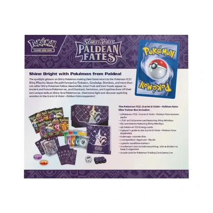 Paldean Fates Elite Trainer Box achterkant