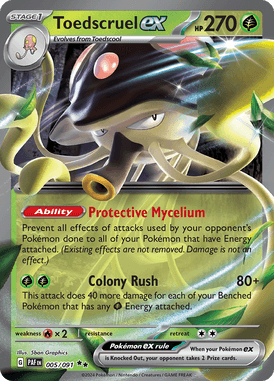 Paldean Fates - 005/091 - Toedscruel ex - Losse Pokemon kaarten Kopen - LuiopZondag TCG Store Assen
