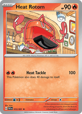 Paldean Fates - 013/091 - Heat Rotom - Losse Pokemon kaarten Kopen - LuiopZondag TCG Store Assen