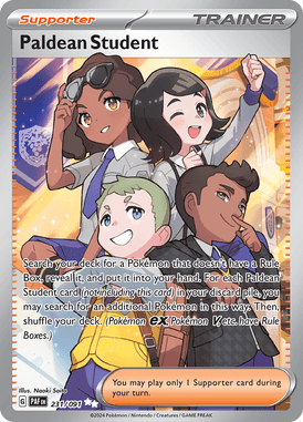 Paldean Fates - 231/091 - Paldean Student - Pokemon kaarten Kopen - LuiopZondag TCG Store Assen
