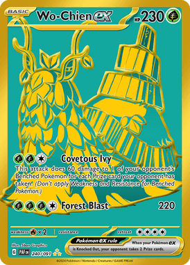 Paldean Fates - 240/091 - Wo Chien ex (Gold) - Pokemon kaarten Kopen - LuiopZondag TCG Store Assen
