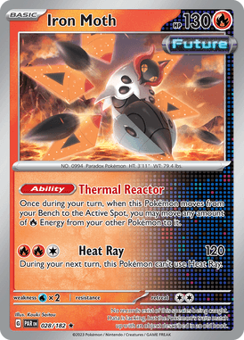 Paradox Rift - 028/182 - Iron Moth - Pokemon kaarten Kopen - LuiopZondag TCG Store Assen