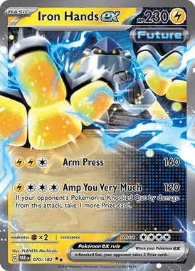 Paradox Rift - 070/182 - Iron Hands ex - Pokemon kaarten Kopen - LuiopZondag TCG Store Assen