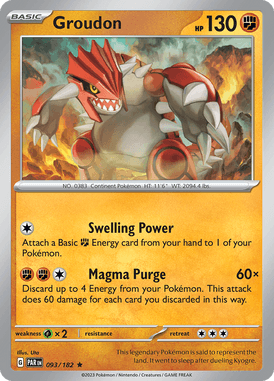 Paradox Rift - 093/182 - Groudon - Pokemon kaarten Kopen - LuiopZondag TCG Store Assen