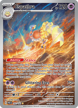 Paradox Rift - 197/182 - Espathra - Pokemon kaarten Kopen - LuiopZondag TCG Store Assen