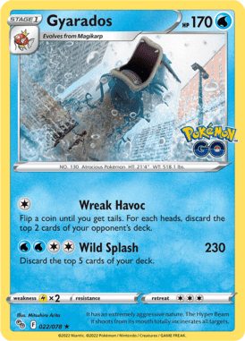 Pokémon GO - 022/078 - Gyarados - LuiopZondag.nl