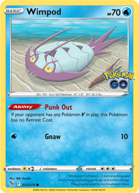 Pokémon GO - 025/078 - Wimpod - LuiopZondag.nl
