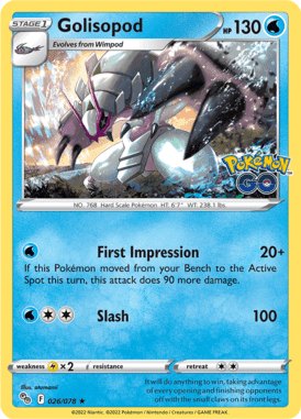Pokémon GO - 026/078 - Golisopod - LuiopZondag.nl