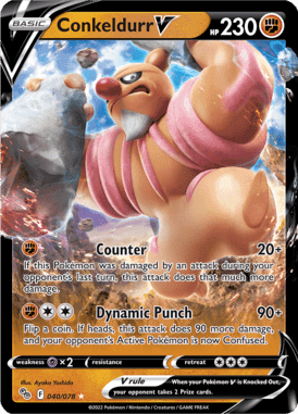 Pokémon GO - 040/078 - Conkeldurr V - LuiopZondag.nl