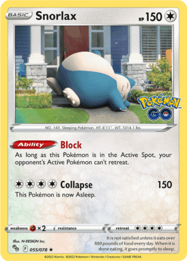 Pokémon GO - 055/078 - Snorlax - LuiopZondag.nl