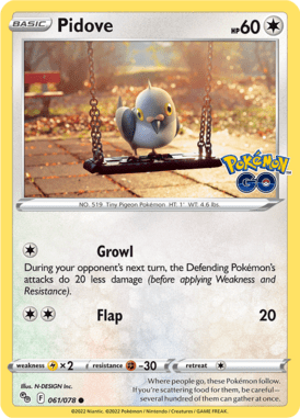 Pokémon GO - 061/078 - Pidove - LuiopZondag.nl
