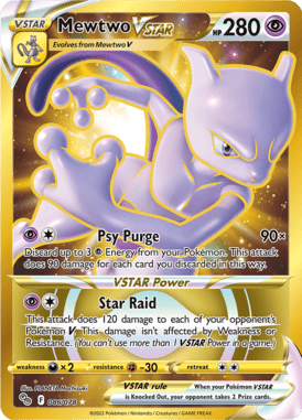 Pokémon GO - 086/078 - Mewtwo VSTAR (Gold) - LuiopZondag.nl