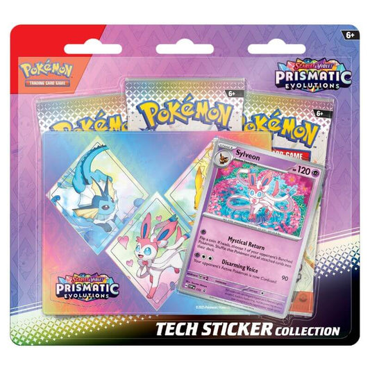 Pokémon Prismatic Evolutions Tech Sticker Collection - Luiopzondag.nl