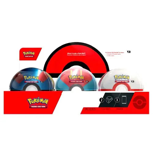 Pokémon TCG: Pokéball tin 2023 display