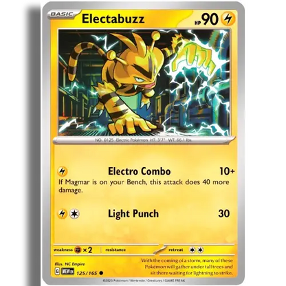 Pokemon 151 Zapdos EX Collection Electrabuzz 