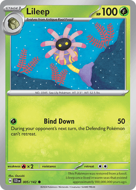 Stellar Crown - 005/142 - Lileep  - Losse Pokemon Kopen - LuiopZondag TCG Store