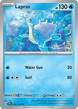 Stellar Crown - 031/142 - Lapras - Losse Pokemon Kopen - LuiopZondag TCG Store