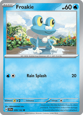 Stellar Crown - 039/142 - Froakie - Losse Pokemon Kopen - LuiopZondag TCG Store