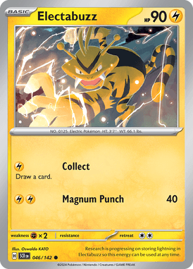 Stellar Crown - 046/142 - Electabuzz - Losse Pokemon Kopen - LuiopZondag TCG Store