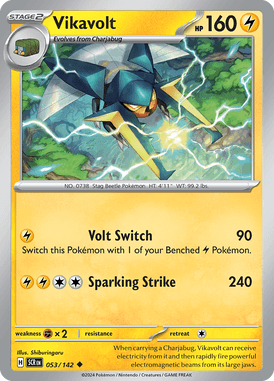 Stellar Crown - 053/142 - Vikavolt - Losse Pokemon Kopen - LuiopZondag TCG Store