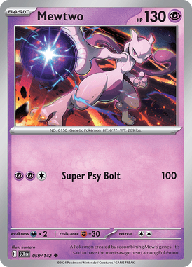 Stellar Crown - 059/142 - Mewtwo - Losse Pokemon Kopen - LuiopZondag TCG Store