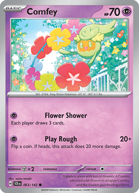 Stellar Crown - 063/142 - Comfey - Losse Pokemon Kopen - LuiopZondag TCG Store