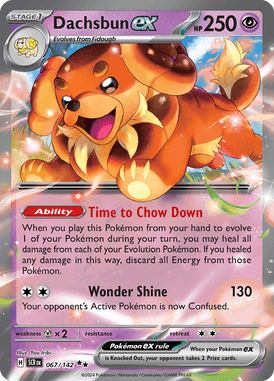 Stellar Crown - 067/142 - Dachsbun ex - Losse Pokemon Kopen - LuiopZondag TCG Store