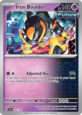 Stellar Crown - 071/142 - Iron Boulder -  Losse Pokemon Kopen - LuiopZondag TCG Store