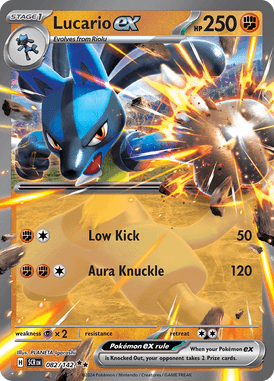 Stellar Crown - 082/142 - Lucario ex - Losse Pokemon Kopen - LuiopZondag TCG Store