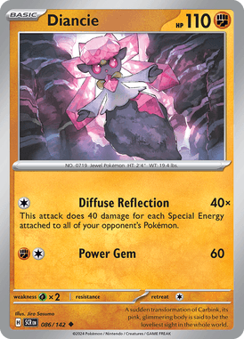 Stellar Crown - 086/142 - Diancie - Losse Pokemon Kopen - LuiopZondag TCG Store