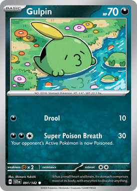 Stellar Crown - 091/142 - Gulpin - Losse Pokemon Kopen - LuiopZondag TCG Store