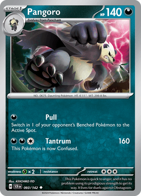 Stellar Crown - 093/142 - Pangoro - Losse Pokemon Kopen - LuiopZondag TCG Store