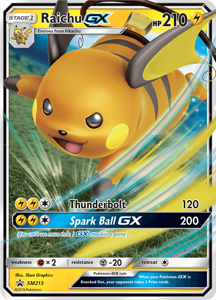 Raichu GX (SM 213) hidden fates promo - luiopzondag.nl