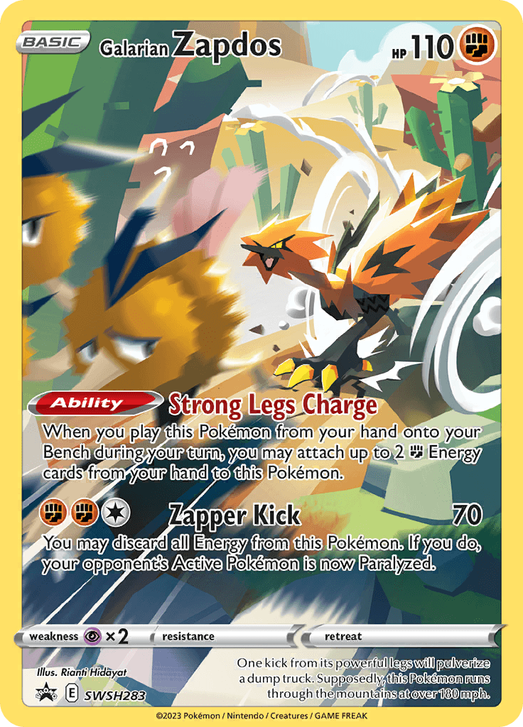 Galarian Zapdos (SWSH 283) SWSH Black Star Promos - luiopzondag.nl