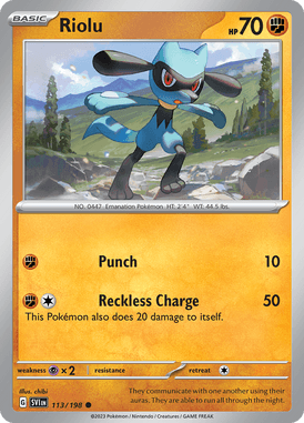 Scarlet & Violet - 113/198 - Riolu