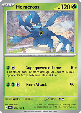 Scarlet & Violet - 002/198 - Heracross - Pokemon kaarten Kopen - LuiopZondag TCG Store Assen