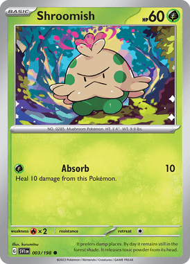 Scarlet & Violet - 003/198 - Shroomish - Pokemon kaarten Kopen - LuiopZondag TCG Store Assen