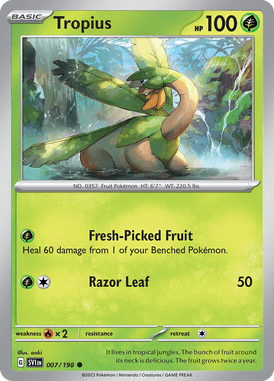 Scarlet & Violet - 007/198 - Tropius - Pokemon kaarten Kopen - LuiopZondag TCG Store Assen