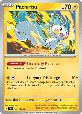 Scarlet & Violet - 068/198 - Pachirisu - Pokemon kaarten Kopen - LuiopZondag TCG Store Assen