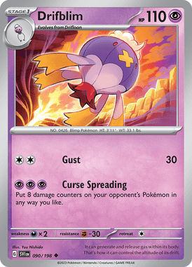 Scarlet & Violet - 090/198 - Drifblim - Pokemon kaarten Kopen - LuiopZondag TCG Store Assen