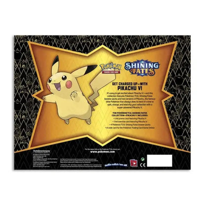 Shining Fates Pikachu V Box achterzijde.